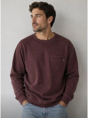 VUORI Jeffreys Pullover Sweatshirt in Burgundy XL Casual Travel Lounge Comfort